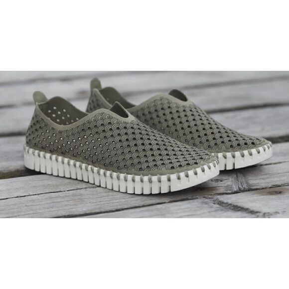 Ilse Jacobsen tulip sneaker In Army Green Size 39/ 9 - Picture 1 of 9